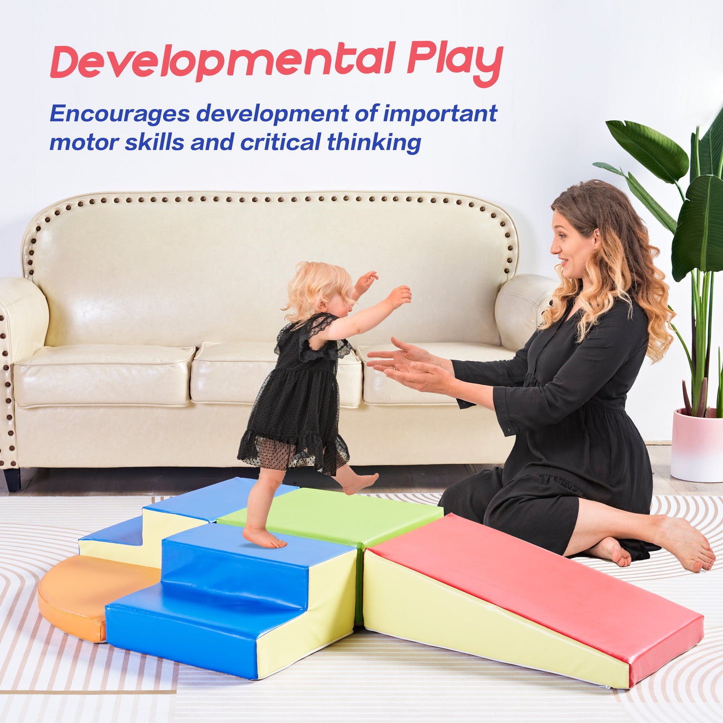 Soft Play Set, Foam Climbing Block, Family Toddler