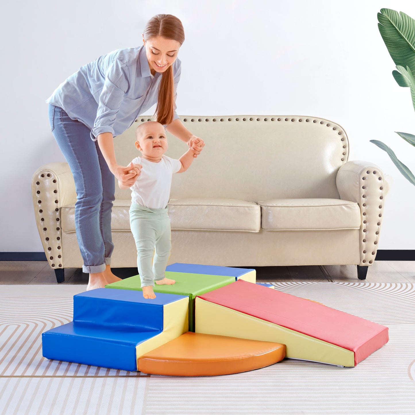 Soft Play Set, Foam Climbing Block, Family Playtime