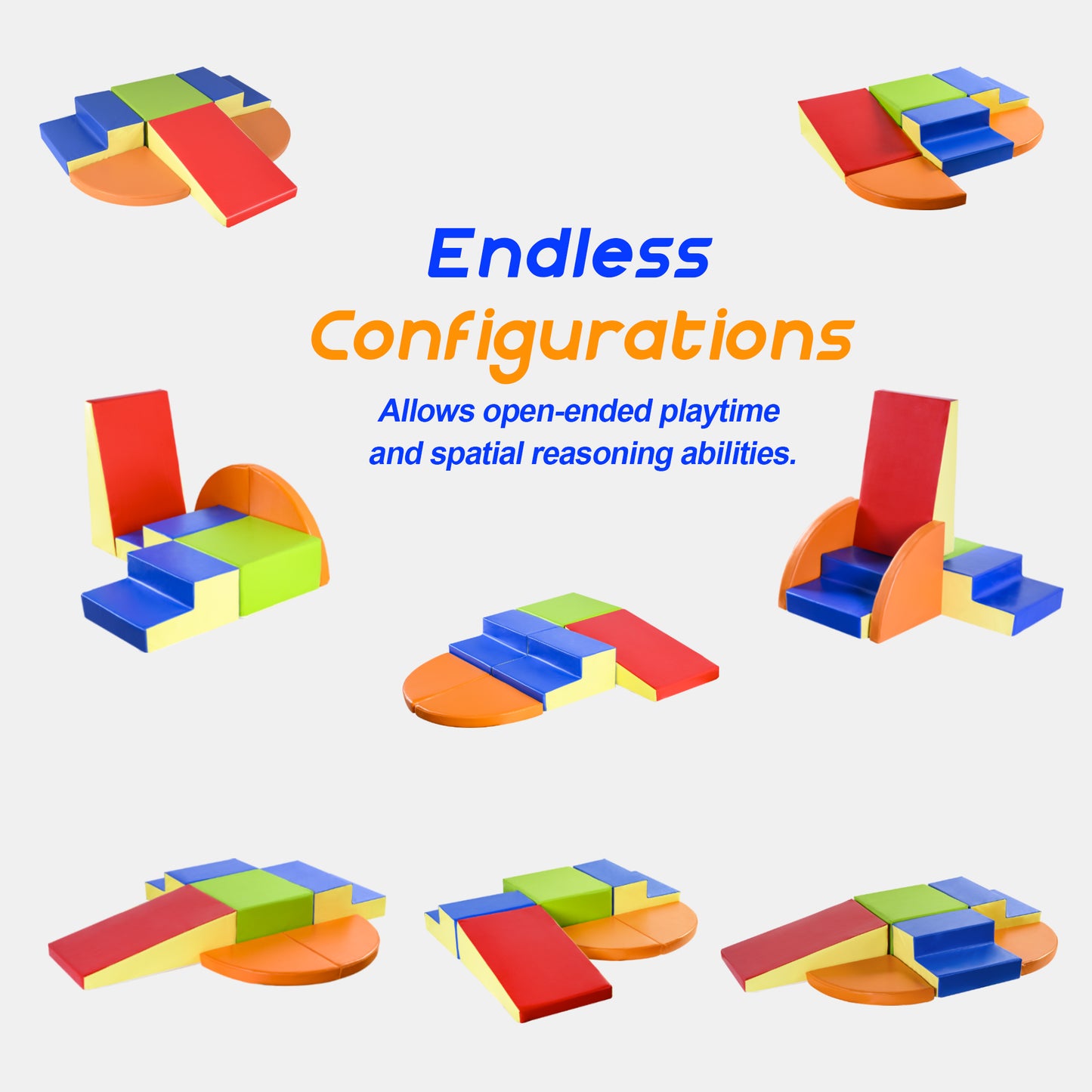 Soft Play Set, Foam Climbing Block, Open Play